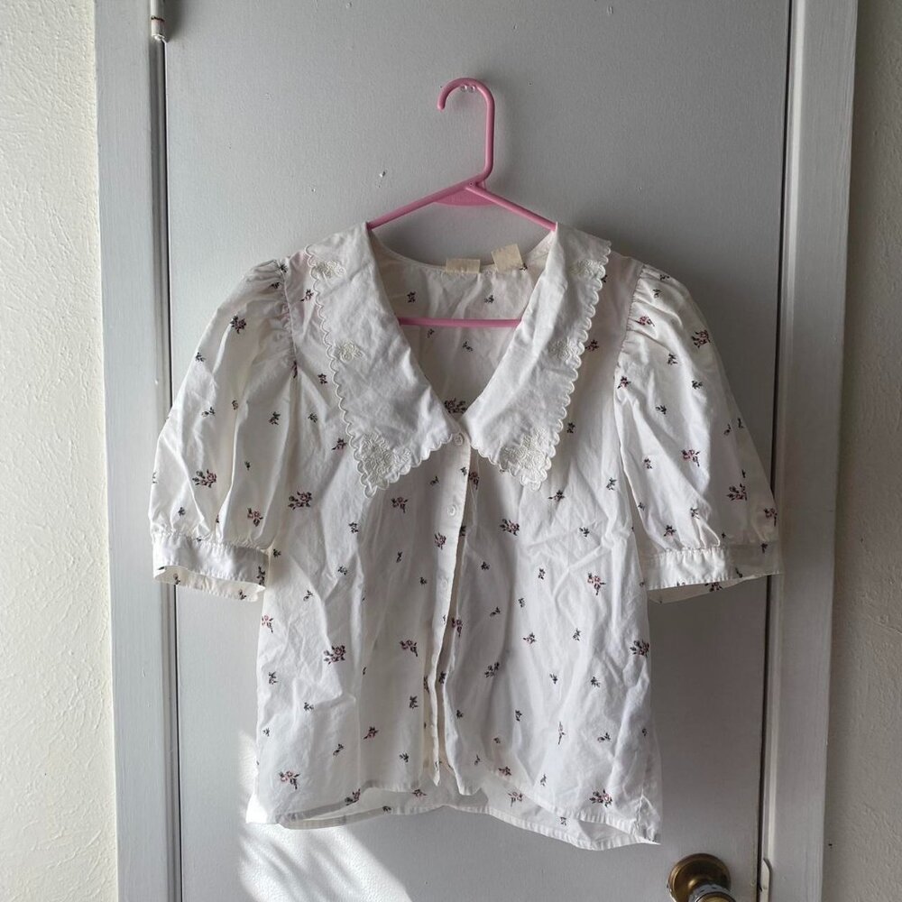 Levi's Women's White and Cream Shirt